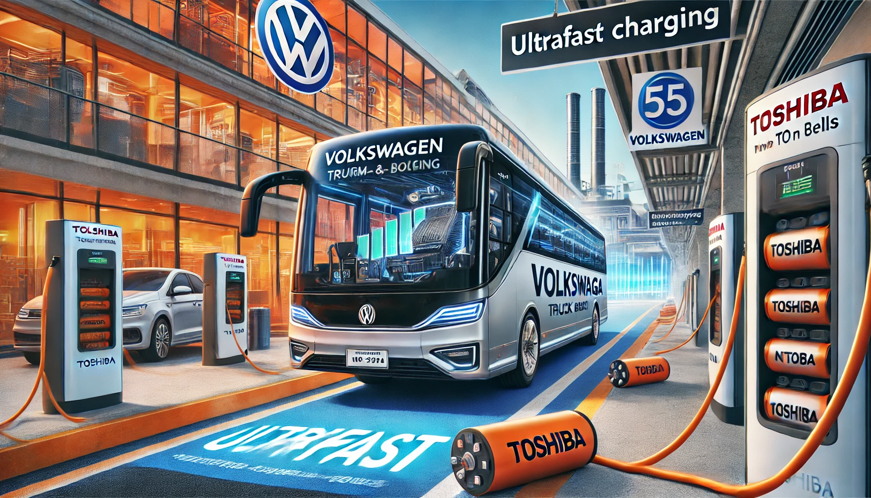 Recharge Ultrarapide pour un Autocar Électrique Prototype